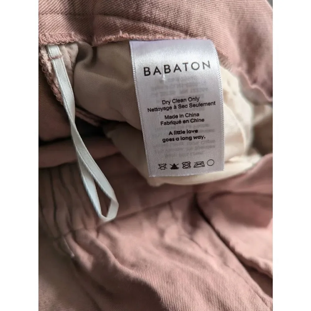 Aritzia Babaton cropped linen blend pants size 2